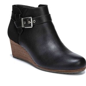 Dr. Scholl's Black Darcy Wedge Booties